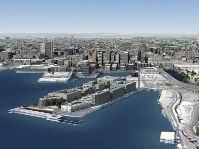 Oslo Norway Low-poly 3D model