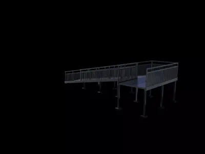 Wheelchair ramp 3D model