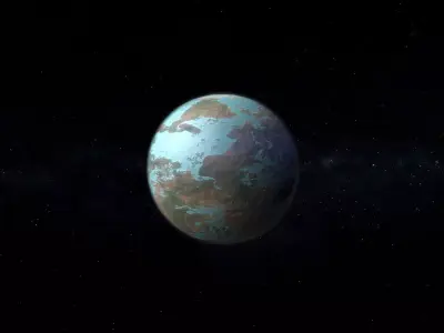 Alien Planet 05 Low-poly 3D model