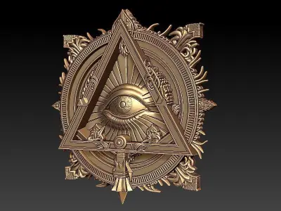 Illuminati Model 3D print model