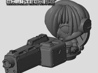 CHIBI-TECH SD - NATALIA MK IV ANNIHILATOR BEAM CANNON 3D print model