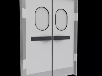 Double Door Free 3D model