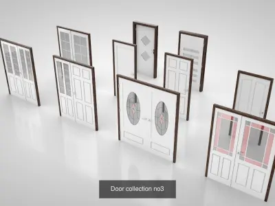 Interior doors Collection 3D Model Pack