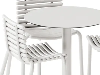 Mesa Mona Table and Tuba Dining Chair by Diabla 3D model