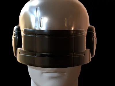 Helmet plastic mask protection pollution  Low-poly 3D model