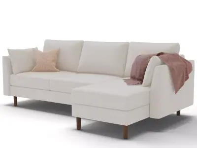 Modern corner sofa 3D model