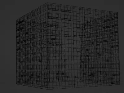Building 8 Low-poly 3D model purchase