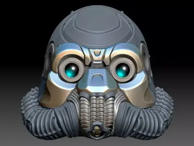 SCI-FI Helmet 3D print model