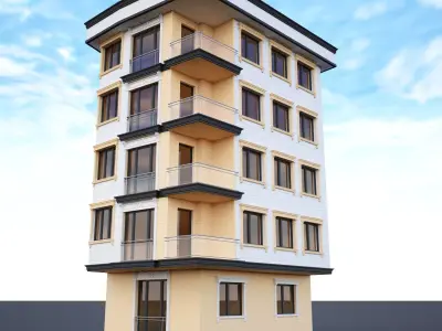 Ornate building 3d model 5 3D model