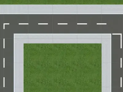 Road Pack Includes Strate L T and X Low-poly 3D model