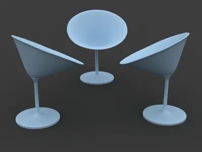 Modern Chair RWB 3D model