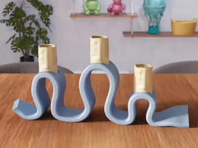 Standard Taper Candle Holder - 343 3D print model