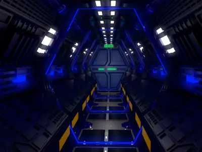 Sci Fi Corridor   3D model