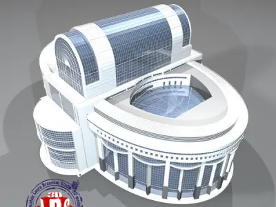 European Parliament 3D model