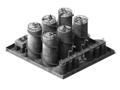 Future World - Industrial Area 04 3D model