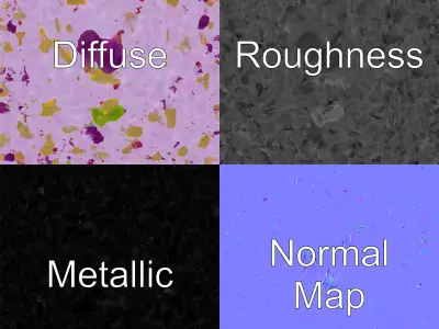 Vibrant Water Hyacinth Plant D model pack Low-poly 3D model