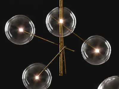 Bolle pendant light 3D model