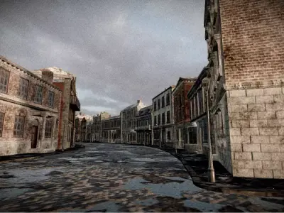 Abandoned City Street 3D model
