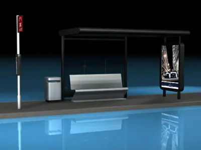 Bus stop2 3D model