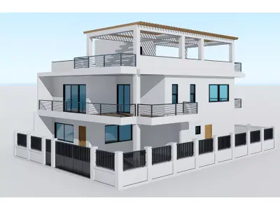 Two Story House 3 3D model