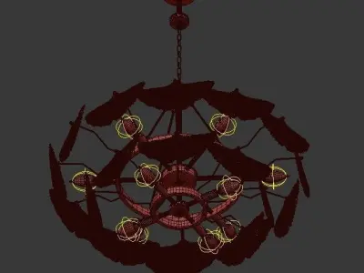 Aberdeen 9 Light Chandelier 3D model