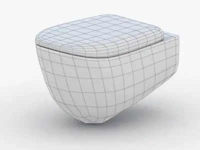 1548 - Toilet Low-poly 3D model