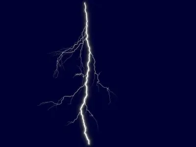 Realistic 3D Lightning CG-09 Low-poly 3D model