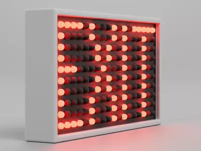 Exit Sign - Emergency Display Light Low-poly 3D model