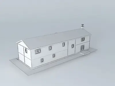 Modular house Free 3D model
