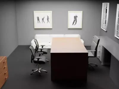 2000s modern office 3D model