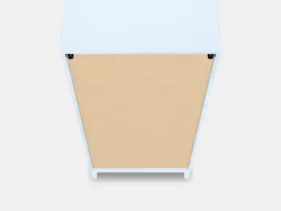 IDANAS High cabinet w gls-drs and 1 drawer 1 Low-poly 3D model