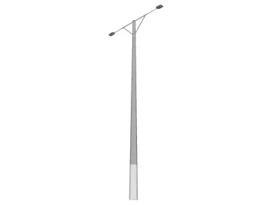 Concrete Lamp Post - Light Pole - Light Post - Street Light 12 3D model