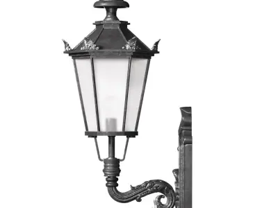 Classical Outdoor wall Lamp Lantern Streetlight Sconce 3D model