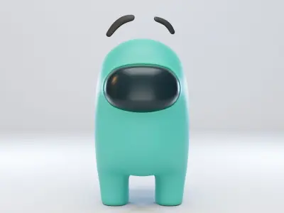 Among Us Eyebrows Character  3D model