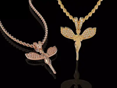 Butterfly pendant Free 3D print model