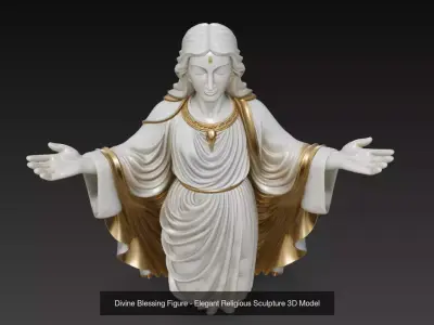 Divine Grace - Sacred Religious Sculpture Collection 3D Model Pack