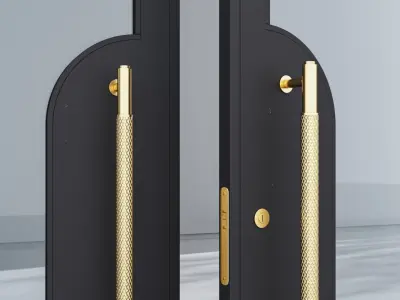 Aluminium door 354 3D model
