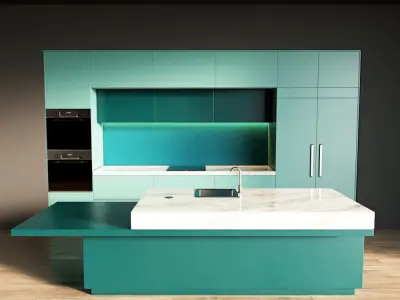 1-Kitchen1 matte 1 3D model
