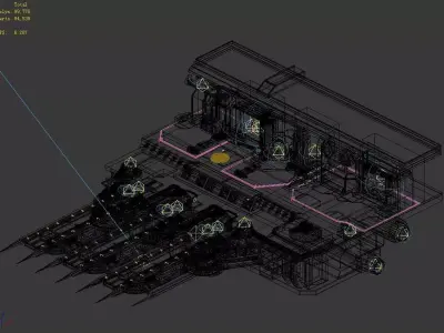 Space-terminal-spaceship 32 3D model