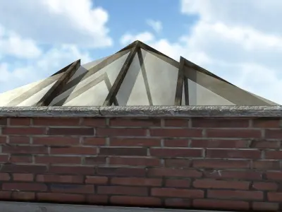Skylight Window 2 Low-poly 3D model