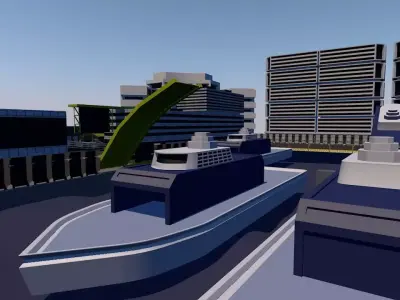 Ocean Odyssey Immersive Marine Company Game - Level Design Low-poly 3D model