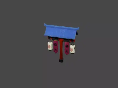Japanese Lantern Version 2 3D model