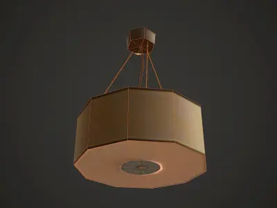 Lamp Low Poly Mobile Low-poly 3D model