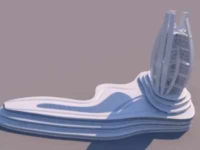 0085 - Organic Skyscraper 3D model