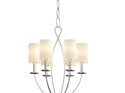 CASTANA four light chandelier with shades 3D model