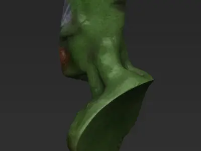 Alien head 3D model