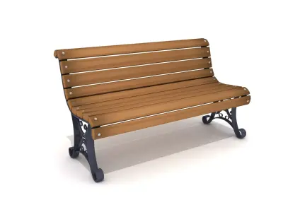 Exterior Bench 04 3D model