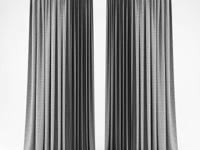 Curtain pair of curtains Low-poly 3D model purchase