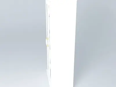 showcase bookcase with glass doors Free 3D model