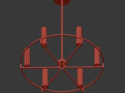 BOLTON chandelier 3D model